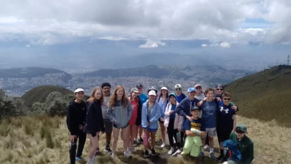 A group of students in Ecuador.